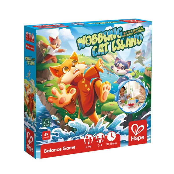 Hape Wobbling Cat Island Game E1670