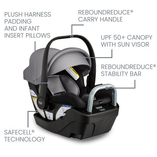 Britax Willow S Infant Car Seat - Graphite Onyx