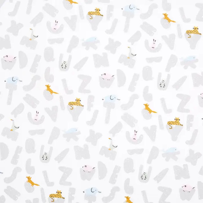Aden + Anais Classic Poplin Crib Sheets 2pk - Alphabet Animals