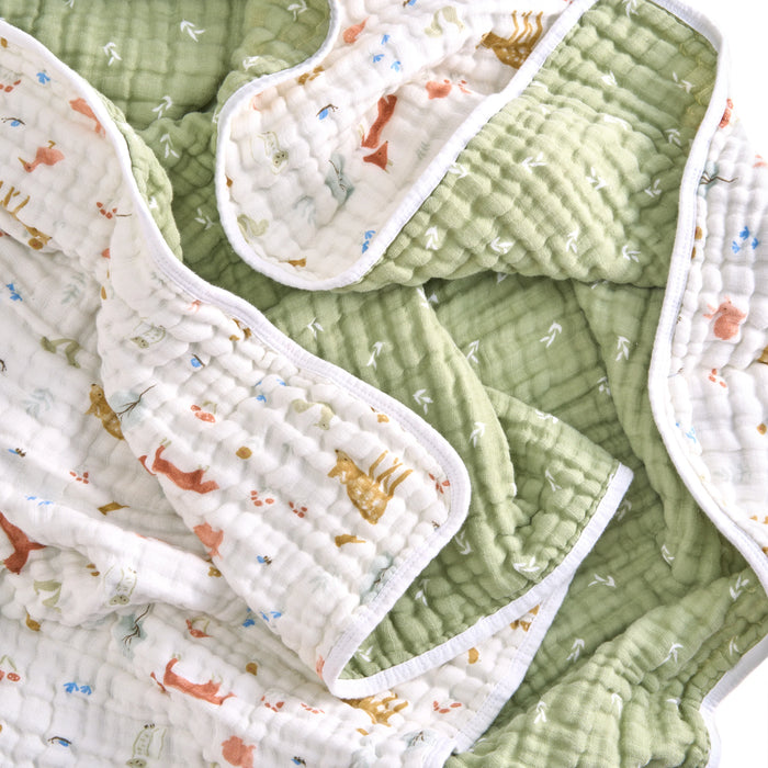 Aden + Anais Muslin Blanket - Sage Woodland