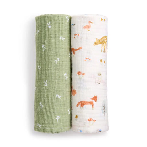 Aden + Anais Muslin Swaddle 2pc - Sage Woodland