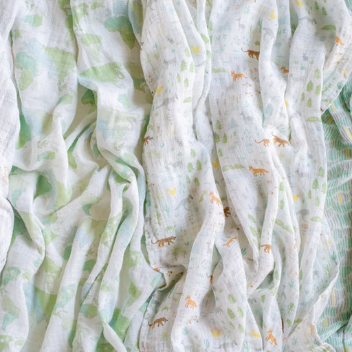 Aden + Anasis Muslin Swaddle Blanket 4pc - Voyage