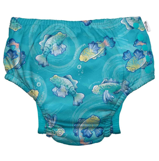 Iplay by Green Sprouts Eco Snap Swim Diaper - Aqua Mandarin Fish