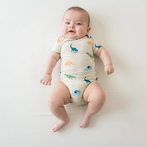 Kyte Baby Bodysuit - Ecru Roar