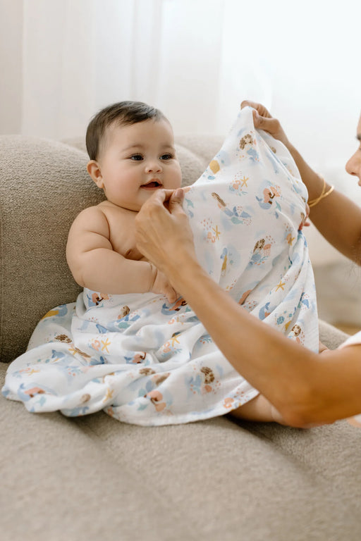 Loulou Lollipop Muslin Swaddle - Mermaids