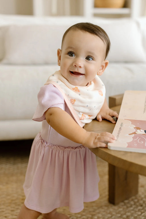 Loulou Lollipop Muslin Bandana Bib Set - Mermaids