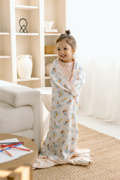 Loulou Lollipop Muslin Quilt Blanket - Mermaids QTMER