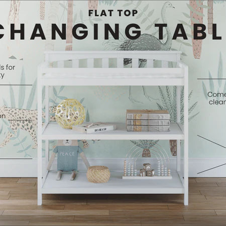Child Craft Flat Top Changing Table - Matte White