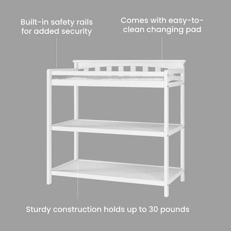 Child Craft Flat Top Changing Table - Matte White