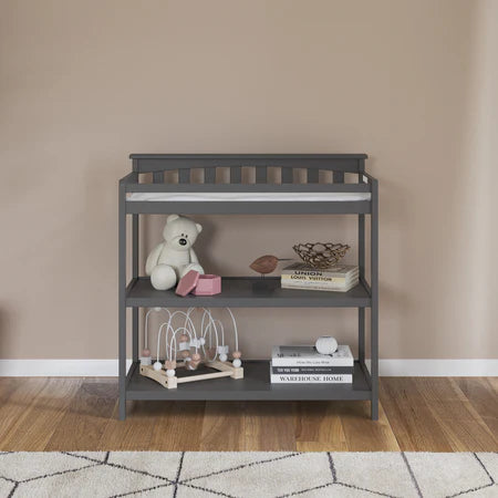 Child Craft Flat Top Changing Table - Cool Grey
