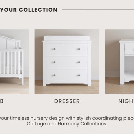 Child Craft Harmony 3-Drawer Dresser - Matte White