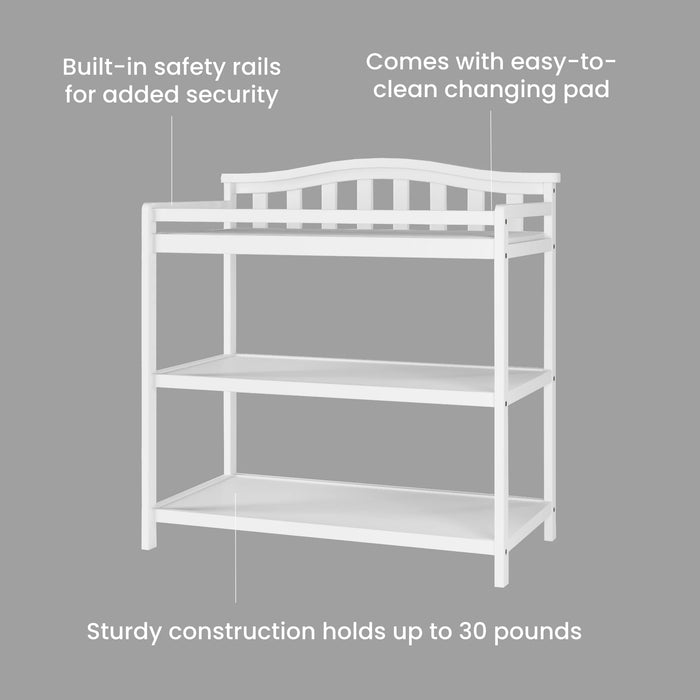 Child Craft Arch Top Changing Table - Matte White