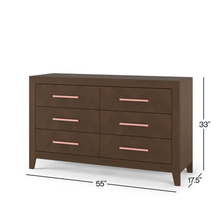 Child Craft Kieran 6-Drawer Dresser - Toasted Chestnut