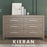 Child Craft Kieran 6-Drawer Dresser - Crescent Grey