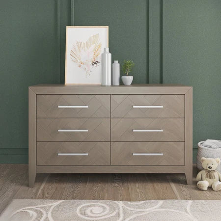 Child Craft Kieran 6-Drawer Dresser - Crescent Grey