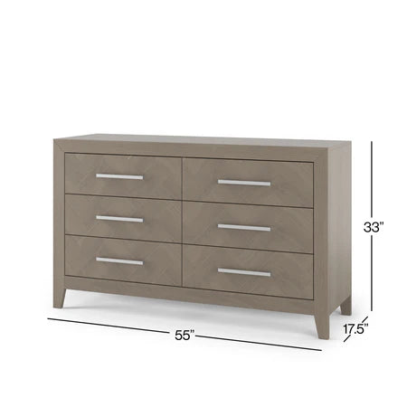 Child Craft Kieran 6-Drawer Dresser - Crescent Grey