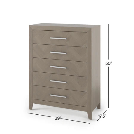 Child Craft Kieran 5-Drawer Chest - Crescent Grey