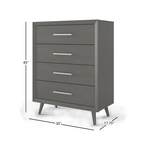 Child Craft Cranbrook 4-Drawer Chest - Lunar Grey