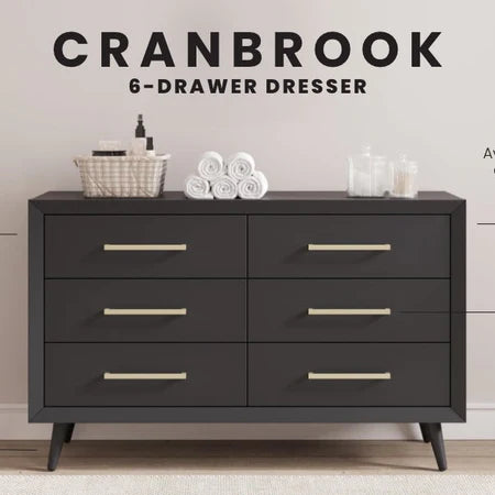 Child Craft Cranbrook 6-Drawer Dresser - Ebony