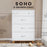 Child Craft Soho 4-Drawer Chest - White/Natural