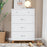 Child Craft Soho 4-Drawer Chest - White/Natural