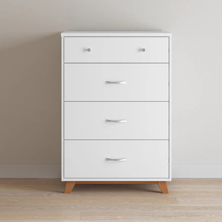 Child Craft Soho 4-Drawer Chest - White/Natural