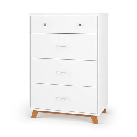 Child Craft Soho 4-Drawer Chest - White/Natural