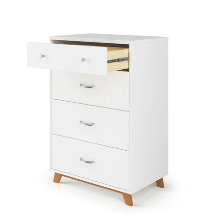 Child Craft Soho 4-Drawer Chest - White/Natural