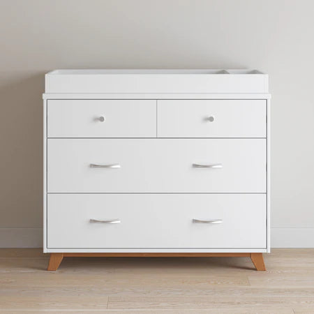 Child Craft Soho 3-Drawer Dresser - White/Natural