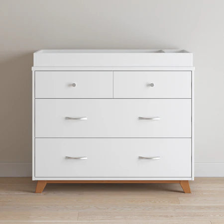 Child Craft Soho 3-Drawer Dresser - White/Natural