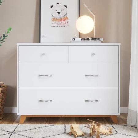 Child Craft Soho 3-Drawer Dresser - White/Natural