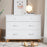 Child Craft Soho 3-Drawer Dresser - White/Natural