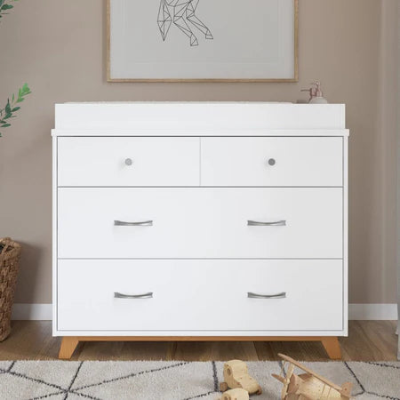 Child Craft Soho 3-Drawer Dresser - White/Natural