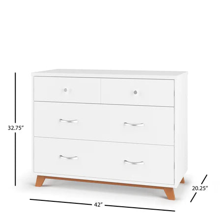 Child Craft Soho 3-Drawer Dresser - White/Natural