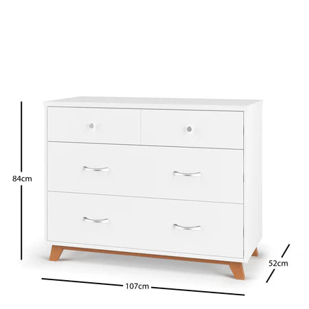 Child Craft Soho 3-Drawer Dresser - White/Natural