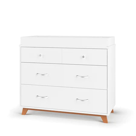 Child Craft Soho 3-Drawer Dresser - White/Natural