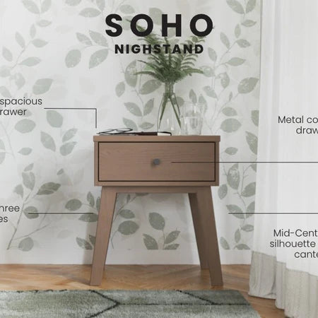 Child Craft Soho Night Stand - Dusty Heather