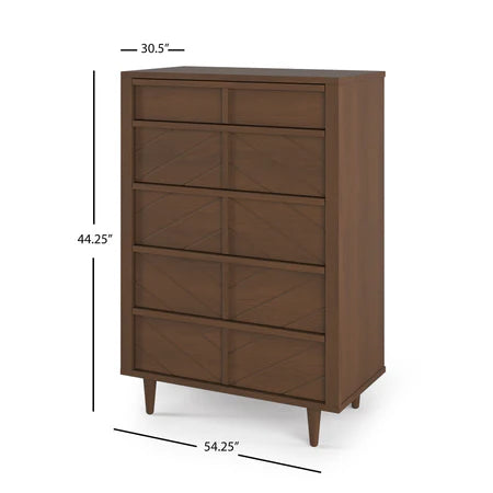 Child Craft Surrey Hill 5-Drawer Chest - Toasted Chestnut