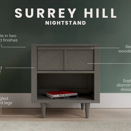Child Craft Surrey Hill Night Stand - Lunar Grey