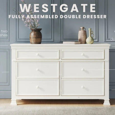 Child Craft Westgate 6-Drawer Dresser - Vintage Linen