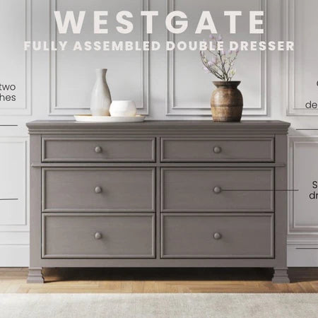Child Craft Westgate 6-Drawer Dresser - Chelsea Grey
