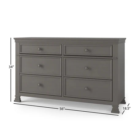 Child Craft Westgate 6-Drawer Dresser - Chelsea Grey