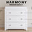 Child Craft Harmony 3-Drawer Dresser - Matte White