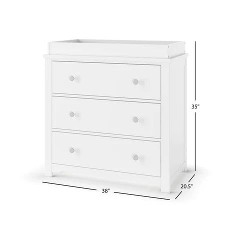 Child Craft Harmony 3-Drawer Dresser - Matte White