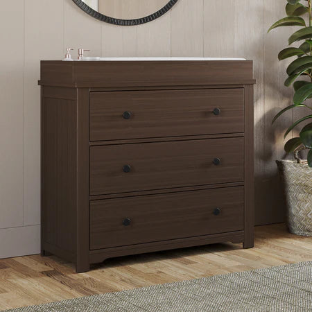 Child Craft Harmony 3-Drawer Dresser - Brushed Truffle
