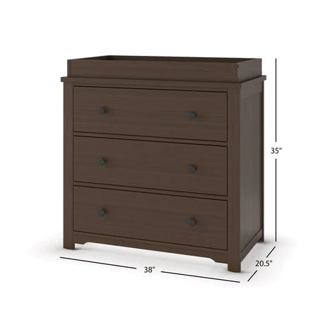 Child Craft Harmony 3-Drawer Dresser - Brushed Truffle
