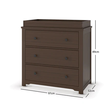 Child Craft Harmony 3-Drawer Dresser - Brushed Truffle