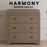 Child Craft Harmony 3-Drawer Dresser - Dusty Heather