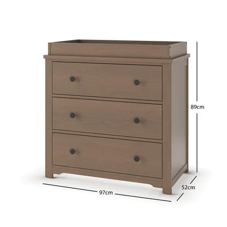 Child Craft Harmony 3-Drawer Dresser - Dusty Heather