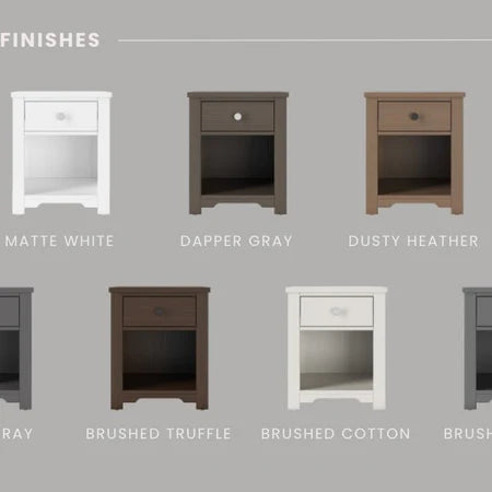 Child Craft Harmony Night Stand - Dusty Heather